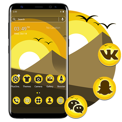 Mountain Sunrise Painting Theme icon