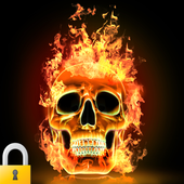 3D Fire Skull Screen Lock icon