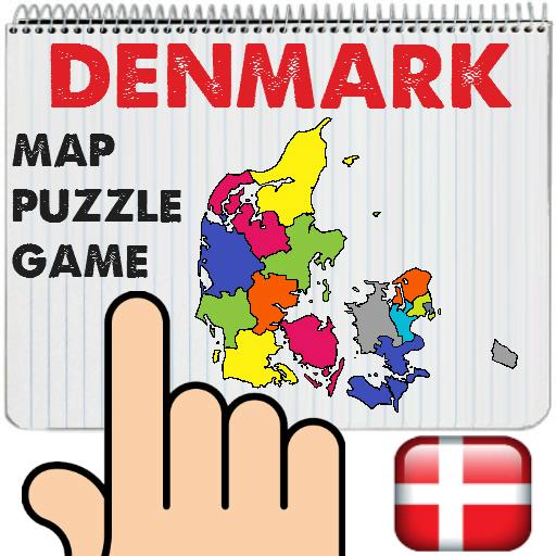 Denmark Map Puzzle Game Free icon