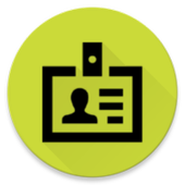 ID Card with QR code icon