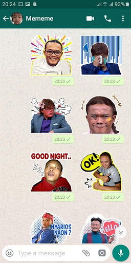 Stiker WA Lucu Lawak Kondang Oveje Uye screenshot 1