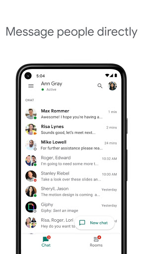 Google Chat screenshot 1