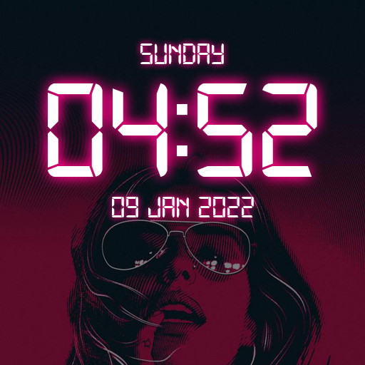 LED Digital Clock Wallpaper icon