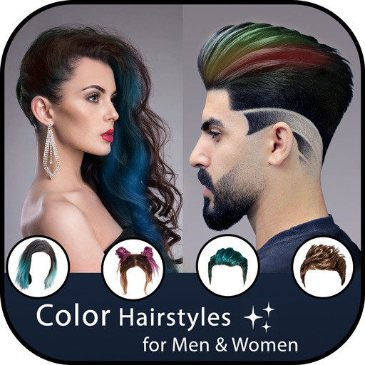 Color Hairstyles For Men &amp; Women : Photo Editor icon