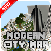New Modern City Map for Minecraft PE icon