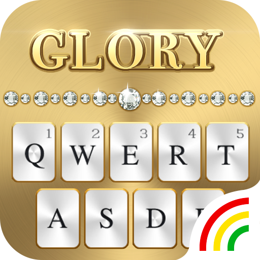Luxury Gold Diamond Keyboard Theme icon