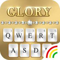 Luxury Gold Diamond Keyboard Theme