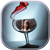 Wine Glass Photo Frame icon
