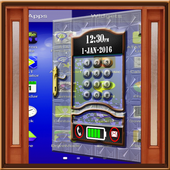 Lock Screen of Glass Door icon