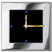 Metal Look Clock widget icon