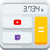 How much do you earn on Youtube and Twitch? - Calc icon