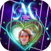 Neon Text Photo Frame icon