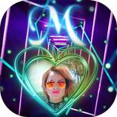 Neon Text Photo Frame on 9Apps