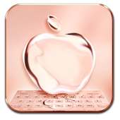 Crystal Apple Keyboard Theme - Rose Color Beauty on 9Apps