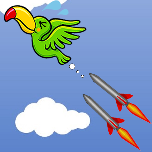 Birds and missiles icon