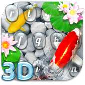 سمة لوحة مفاتيح أسماك كوي 3D حية on 9Apps