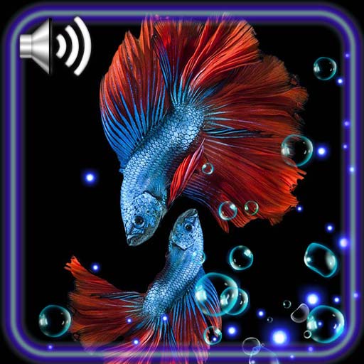 Gold Fishes Aquarium Black Style icon