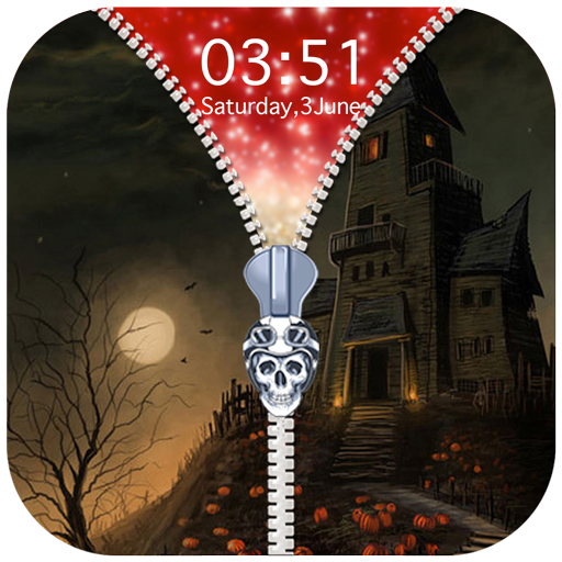 Halloween Zipper Lock Screen icon