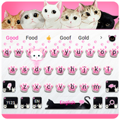Pink Kitty Theme Cute Keyboard icon