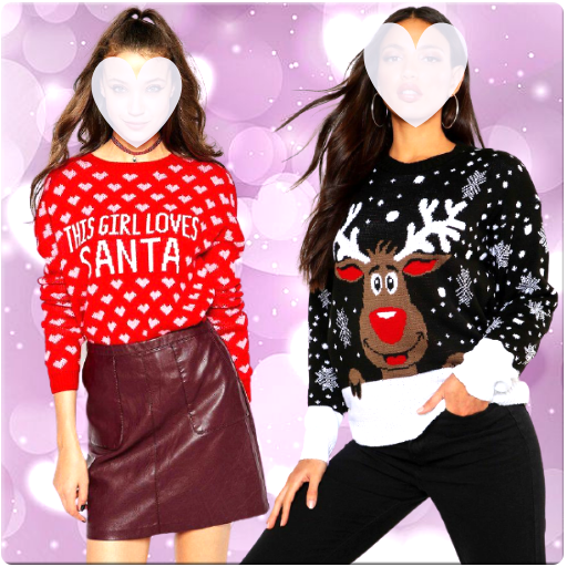Christmas Girls Photo suit icon
