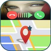 كشف مكان المتصل بدقة أيقونة