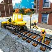 Railroad Construction Site Game: Build Train Track icon