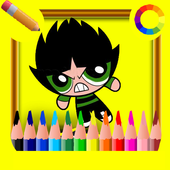 Coloring anime Cartoon Network icon