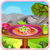 Grilled pork cooking games icon