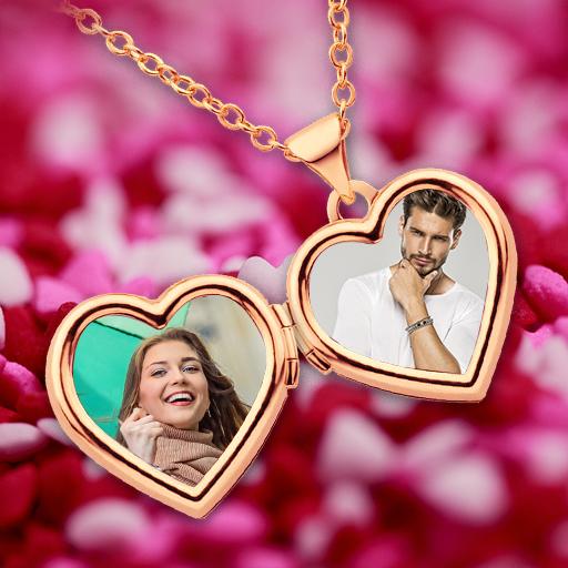 Heart Shape Locket Photo Editor Dual icon