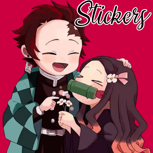 ikon Tanjiro Kamado KNY Stickers Whatsapp
