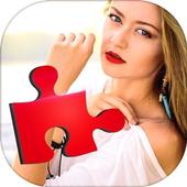 Hot Girls Cute Girls Puzzle Game Very Hard icon
