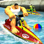 Super Hero Boat Racing icon