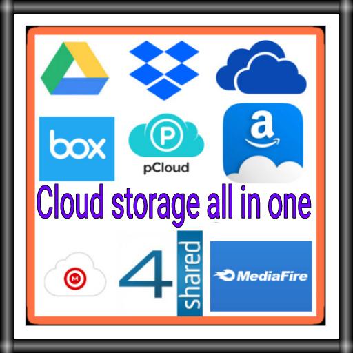 Cloud storage all in one icon