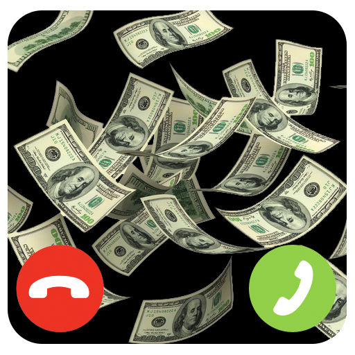 Raining Money Incoming Call Screen icon