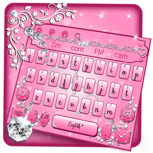 Pink Diamond Princess Keyboard Theme icon