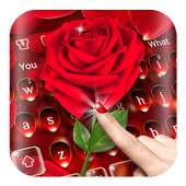 Luxury Red Rose Keyboard