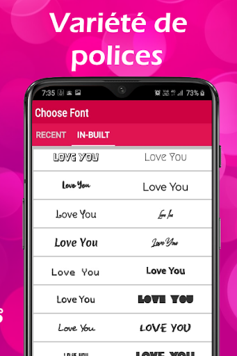 Créateur d'autocollants de texte Gliter animé screenshot 3