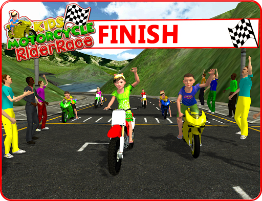 Kids MotorBike Rider Race 3D screenshot 15