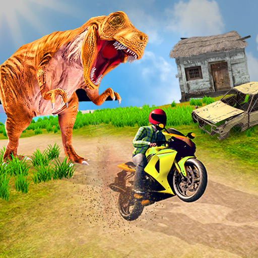 Bike Racing Dino Adventure 3D: Dino Survival Games icon