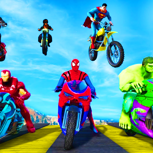 Superhero Tricky Bike Stunt icon