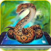 Snake Scary Moving On Screen Prank icon