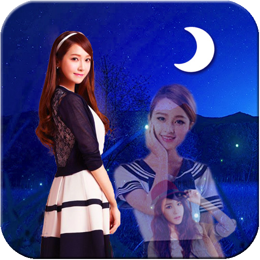 Night Scenery Photo Editor : Photo frame icon