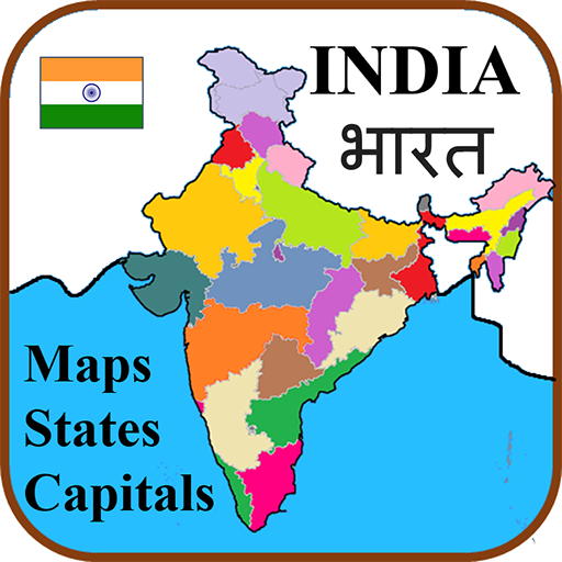 India States, Capitals, Maps - Hindi भारत का नक्शा icon