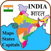 India States, Capitals, Maps - Hindi भारत का नक्शा on 9Apps