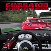 extreme car racing driving icon