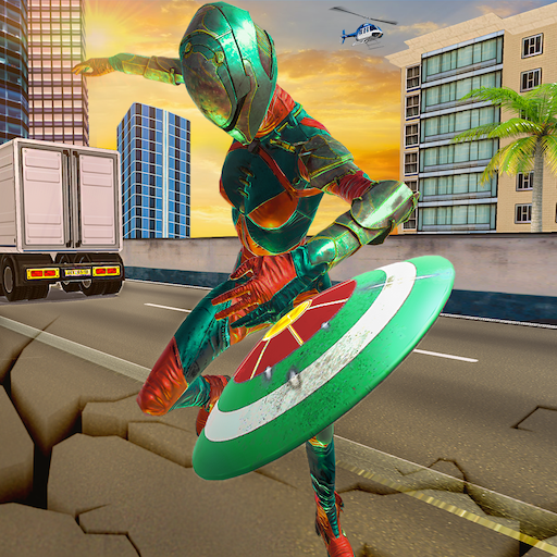 Flying Superhero Robot Captain Girl:US Lady Fight icon