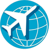 Cheap plane tickets icon