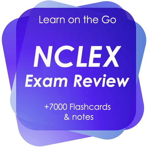 NCLEX Multi-topic Nursing Exam Review-Quiz &amp; notes أيقونة