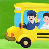 Cute Baby Bus Driving Games for Baby Girls &amp; Boys icon