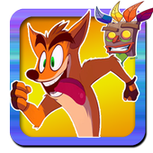Crash Adventure hero bandicoot icon